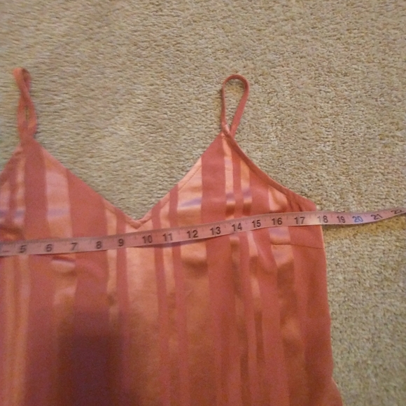 Pinch Striped Midi Dress in Shimmery Peach Tones - Picture 6 of 8